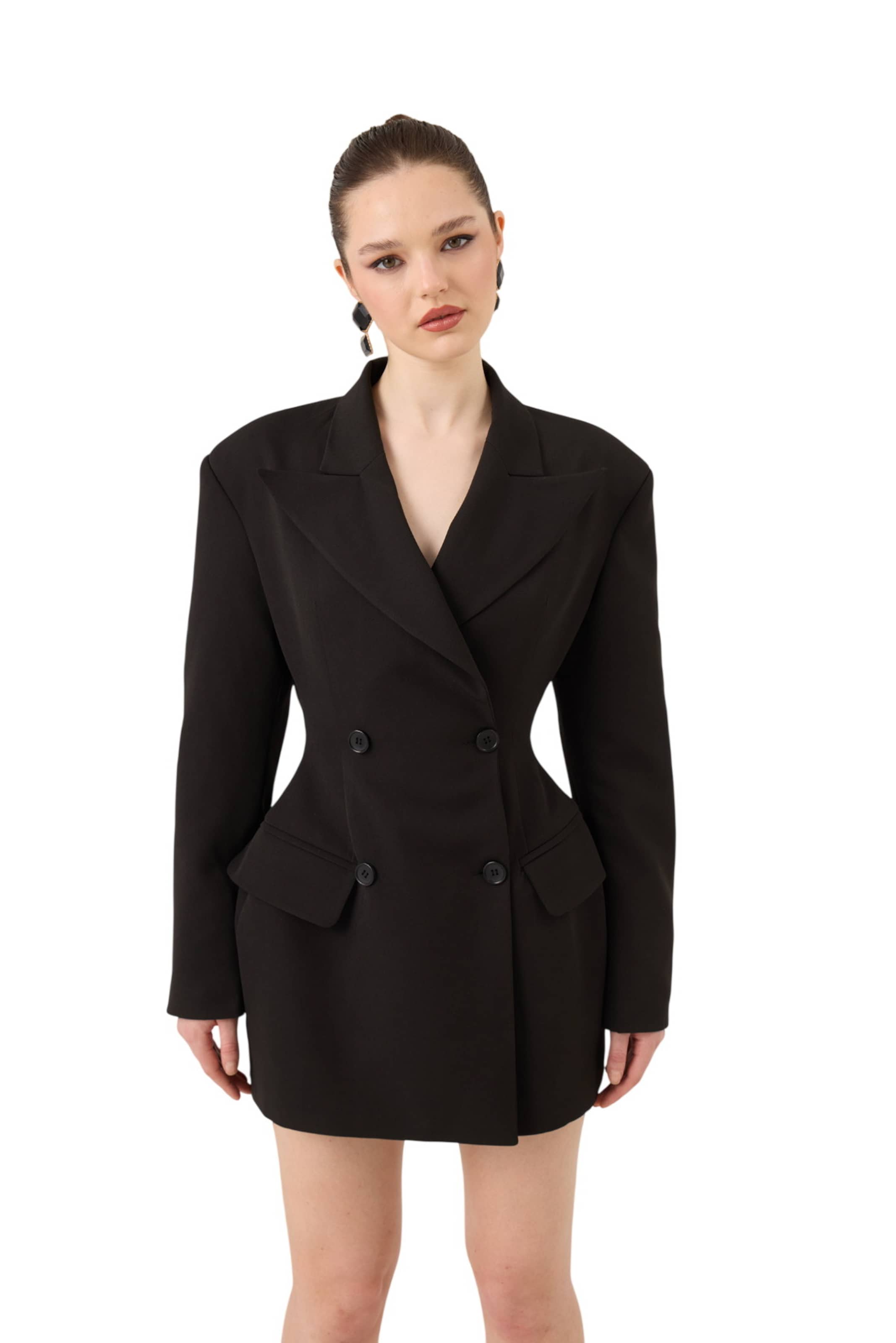 HOLLY LOLLY Blazer in Schwarz: Vorderseite