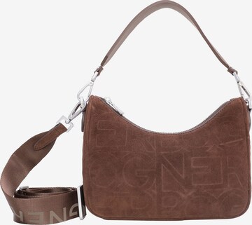 BOGNER Handbag 'Tenna Velluto Lora' in Brown: front