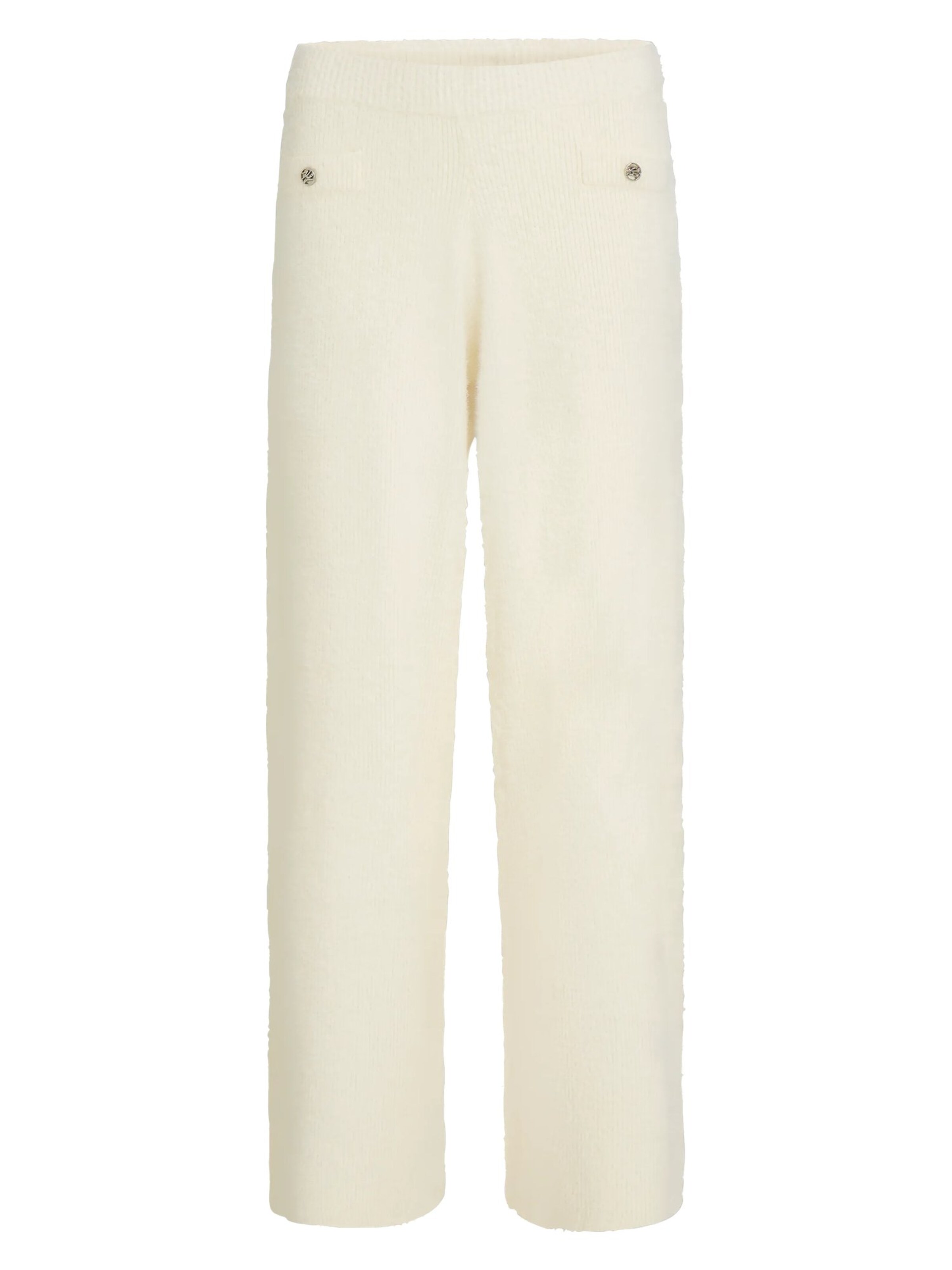 Karl Lagerfeld - Pierna ancha Pantalón en beige: frente