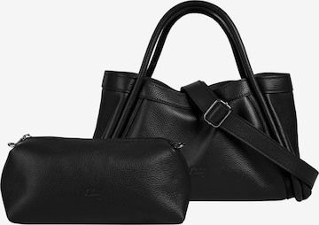 Cluty Handbag '2 IN 1' in Black: front