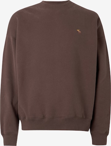 Abercrombie & FitchSweater majica - smeđa boja: prednji dio