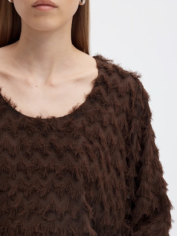 Chemisier 'SLWMYLA' SELECTED en marron