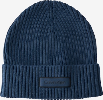 Bonnet Calvin Klein en bleu : devant