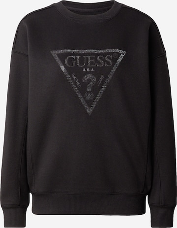 Felpa di GUESS in nero: frontale