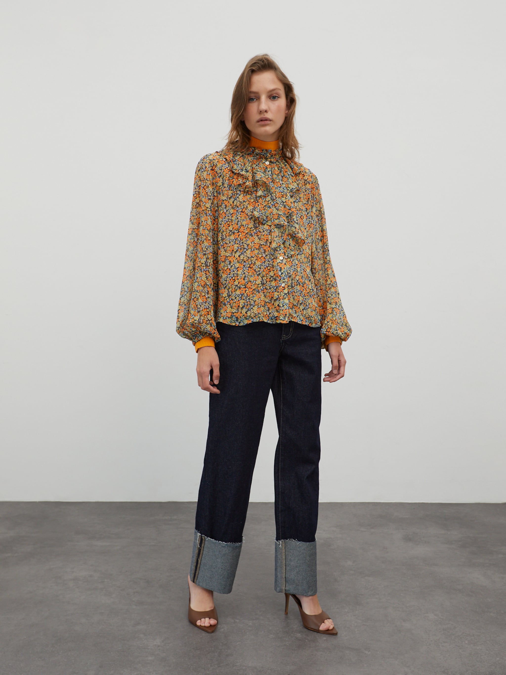 EDITED Produkte Bluse 'Birdy' blau