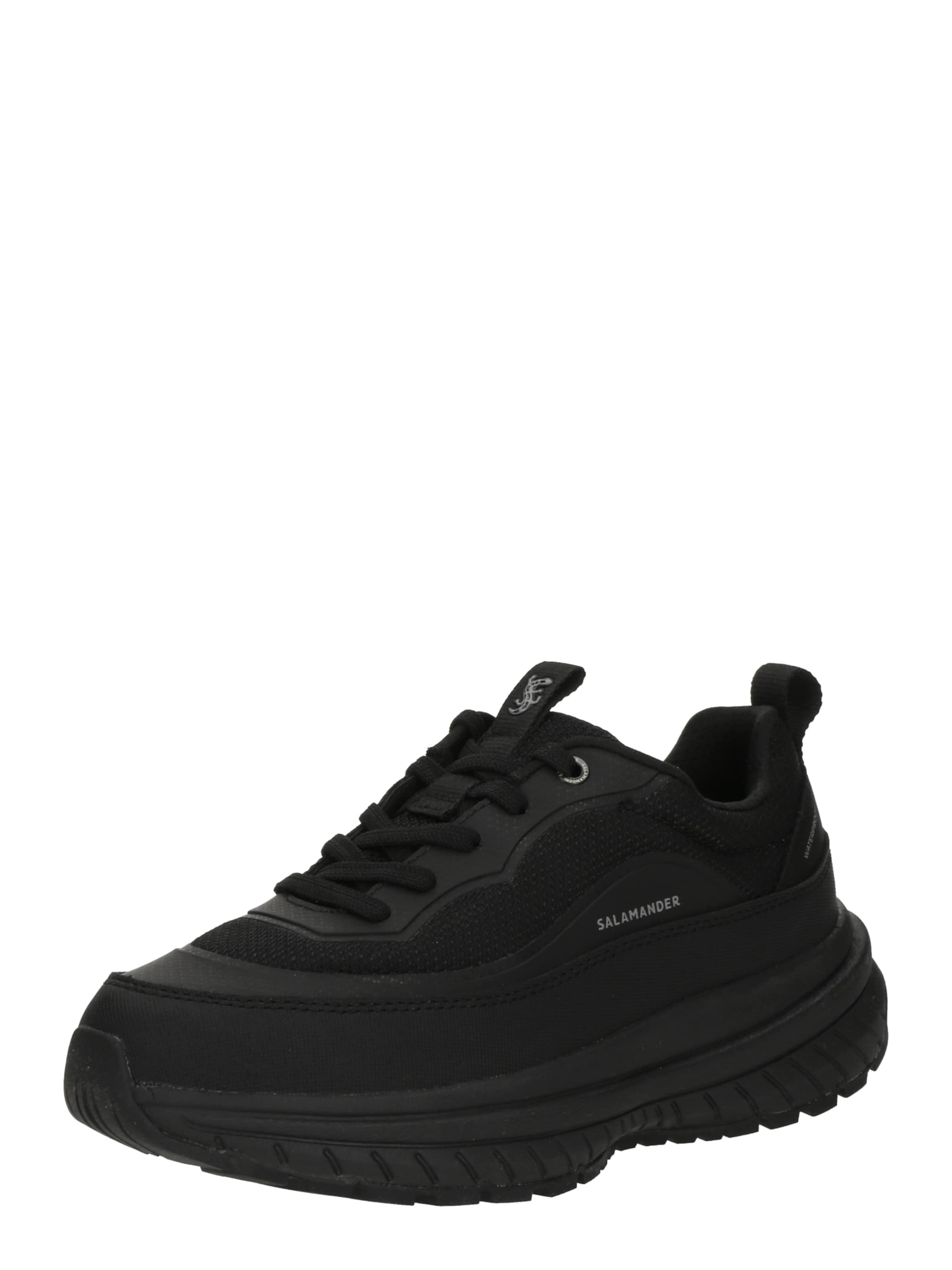 SALAMANDER Låg sneaker i svart: framsida