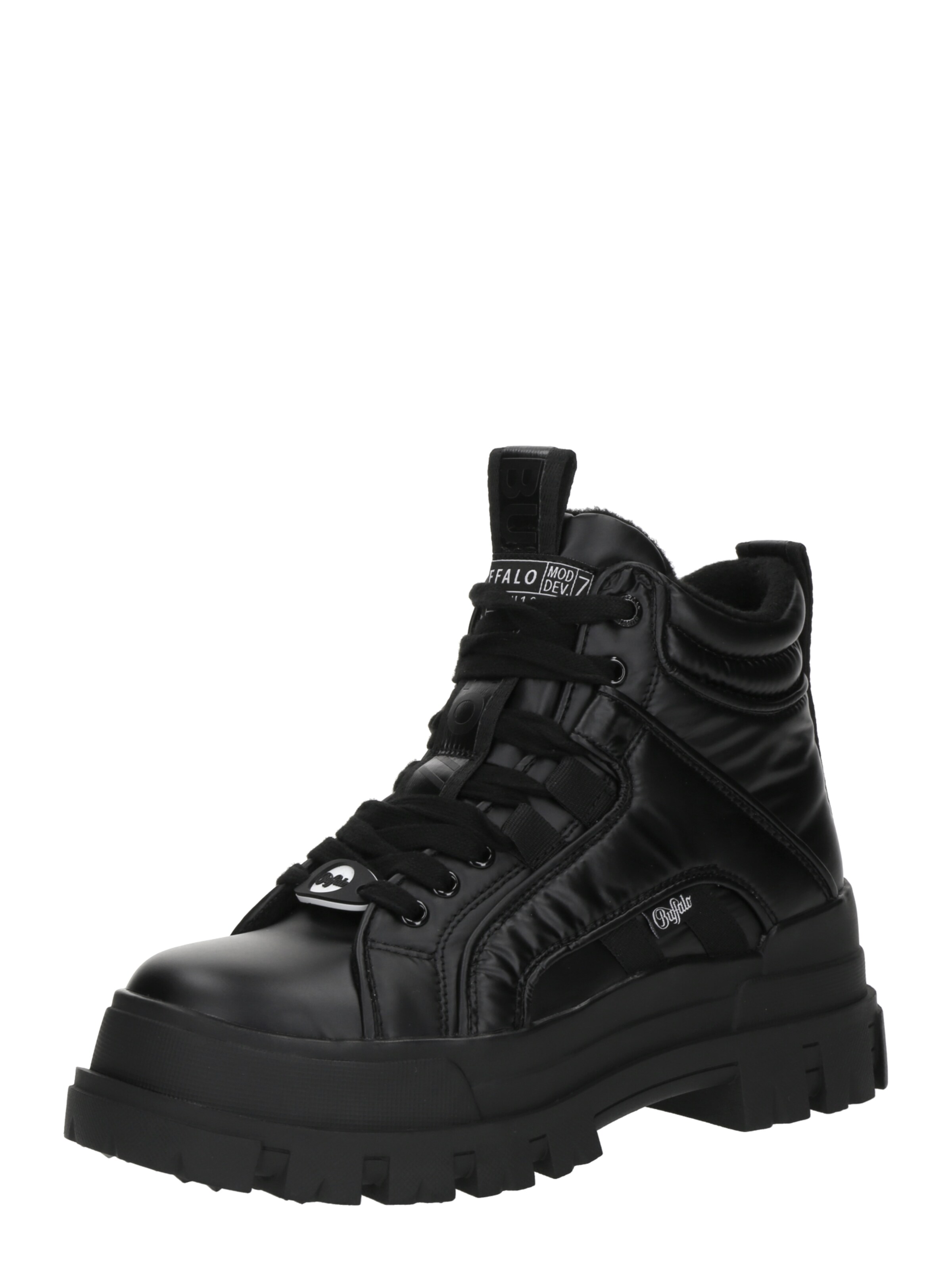 Bottines à lacets 'Aspha' BUFFALO en noir : devant