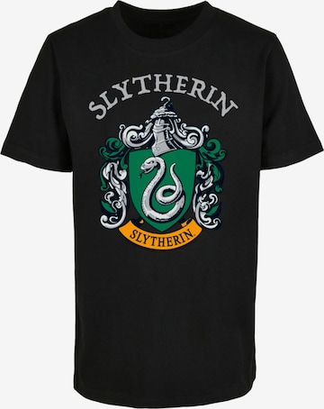 ABSOLUTE CULT Shirt 'Harry Potter - Slytherin Crest' in Zwart: voorkant