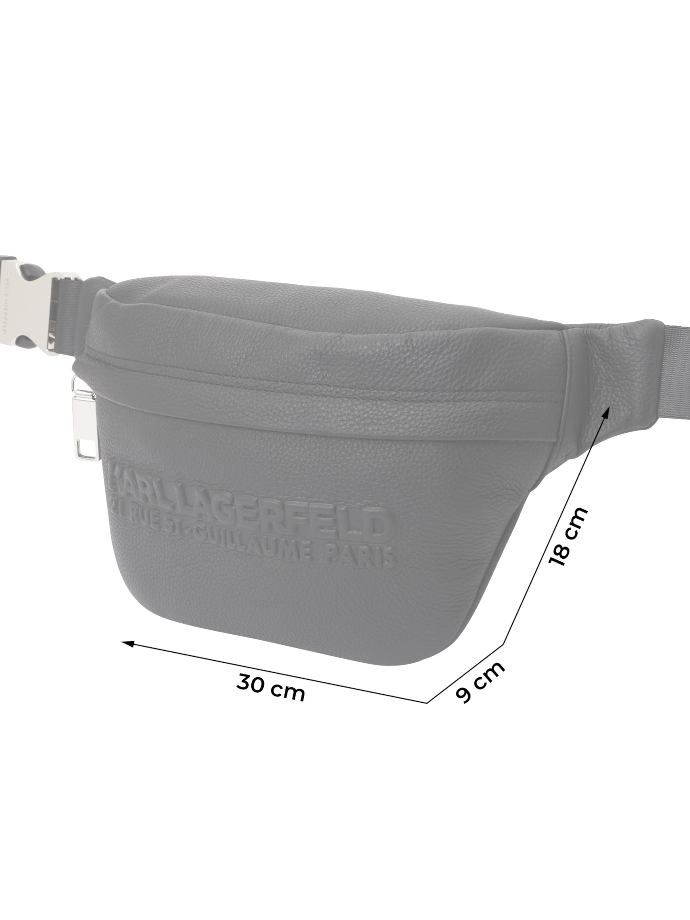 Karl Lagerfeld Torbica za okrog pasu | črna barva