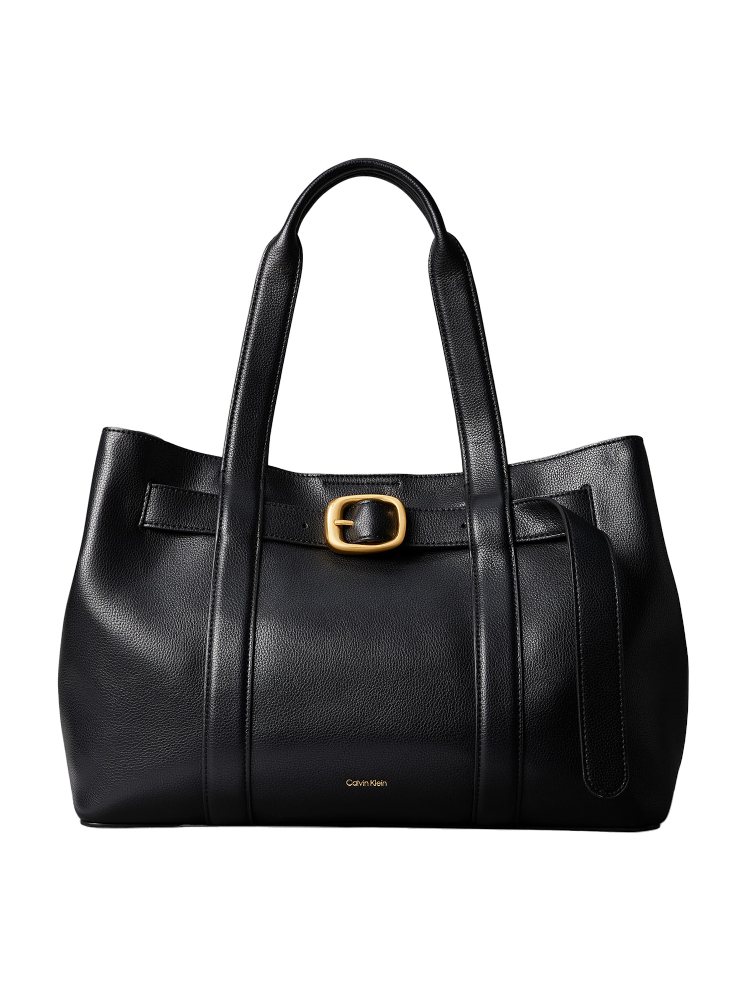 Calvin Klein Μεγάλη τσάντα 'BUCKLE' σε μαύρο: μπροστά