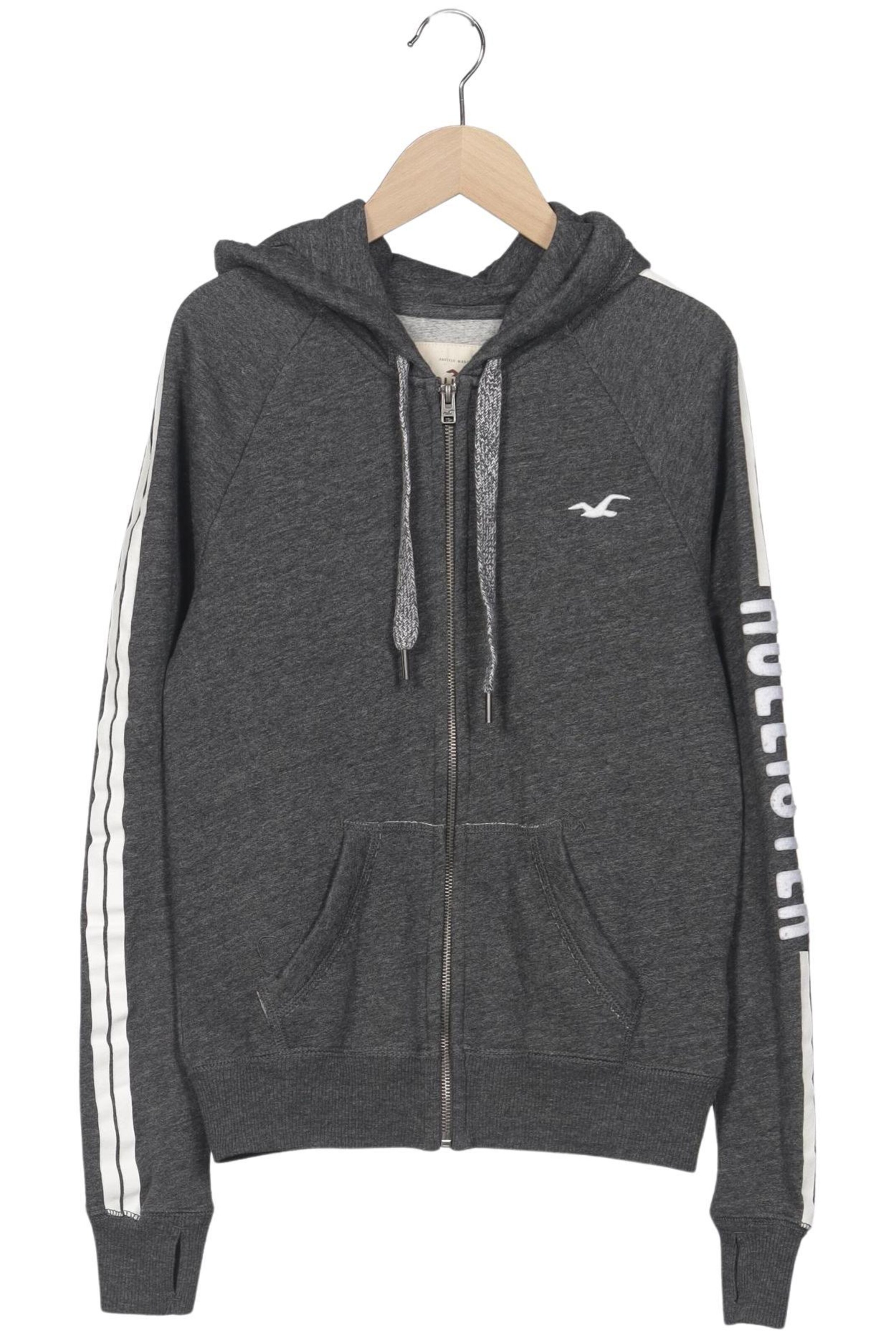 HOLLISTER Sweatshirt & Zip-Up Hoodie in XS in Grey: front