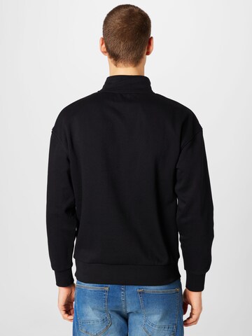 TOM TAILOR DENIM Sweatshirt in Black