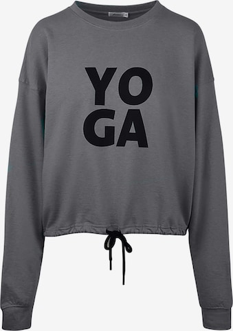 Kismet Yogastyle Athletic Sweatshirt 'Garuda' in Grey: front