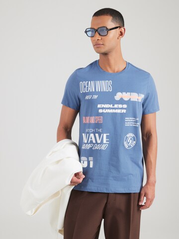 CAMP DAVID - Camiseta en azul: frente