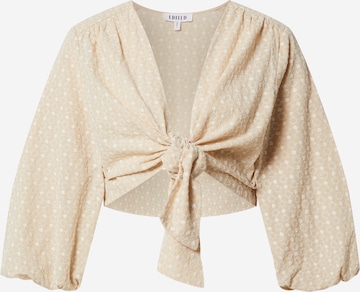 EDITED Blus 'Tia' i beige: framsida