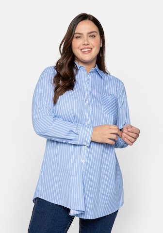 SHEEGO Blouse in Blue: front