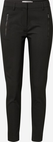 Coupe slim Pantalon 'Zapant' Fransa en noir : devant