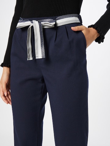 ONLY Regular Pleat-Front Pants 'RITA' in Blue