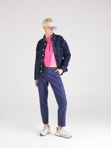 MORE & MORE Loose fit Cargo Pants in Blue