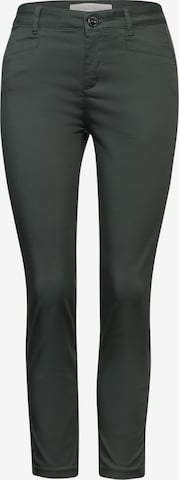 STREET ONE Slim fit Pants in Green: front