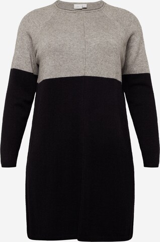 ONLY Carmakoma Knitted dress 'Laura' in Grey: front