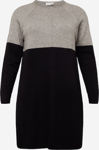 ONLY Carmakoma Knitted dress 'Laura' in Grey: front