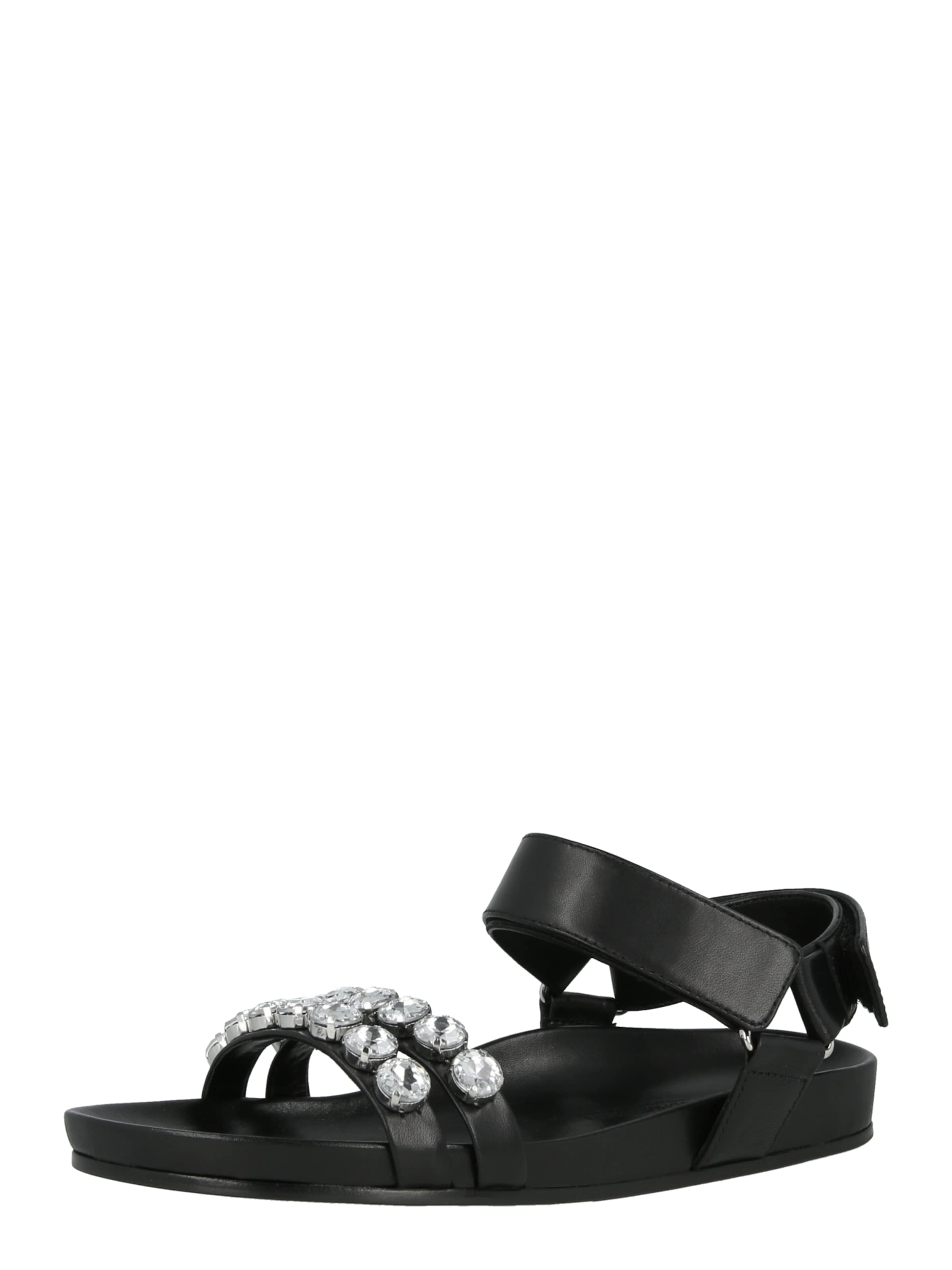 Sandale 'LOVE' de la Kennel & Schmenger pe negru: față