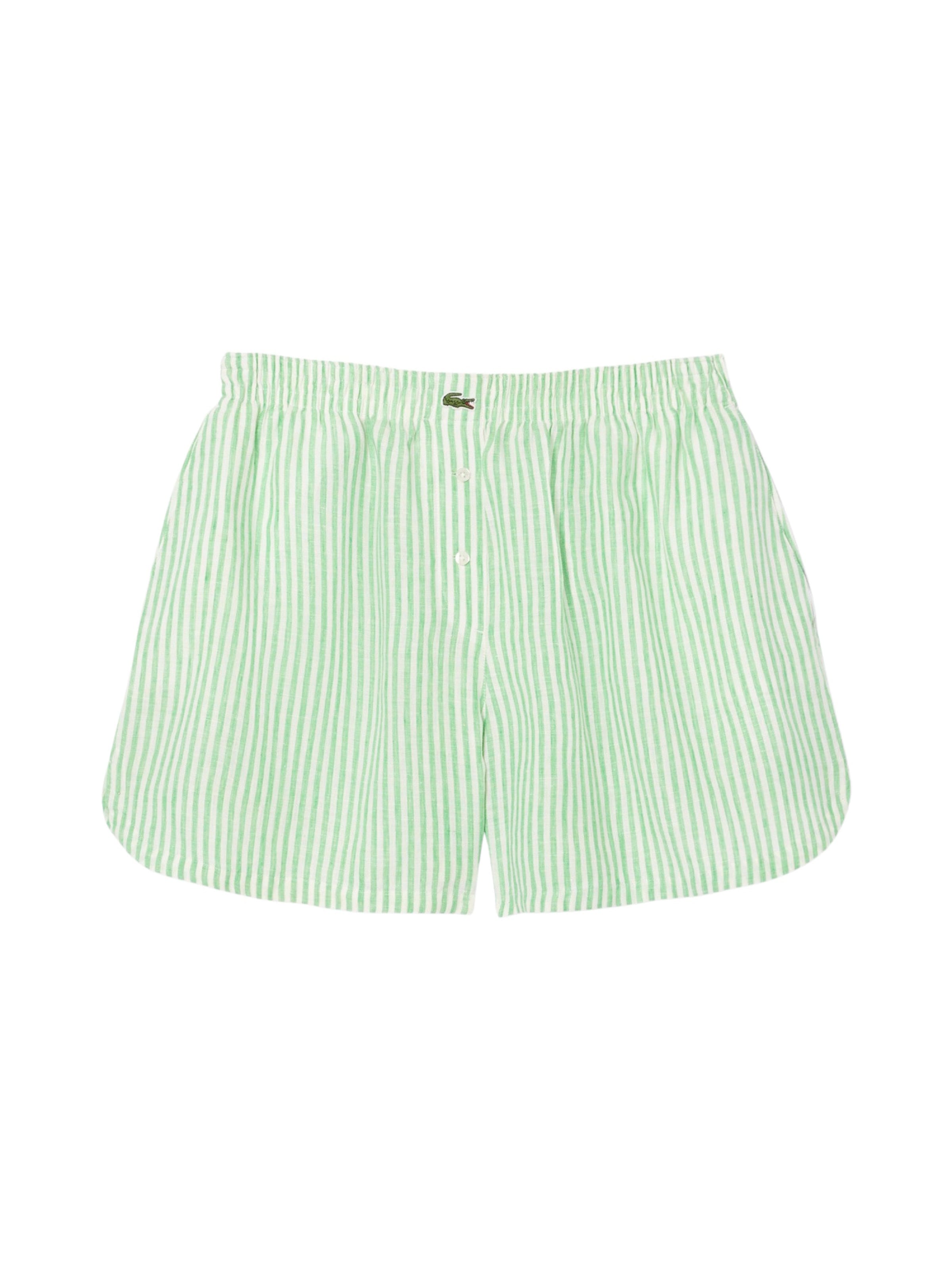 LACOSTE Loosefit Shorts in Weiß: Vorderseite