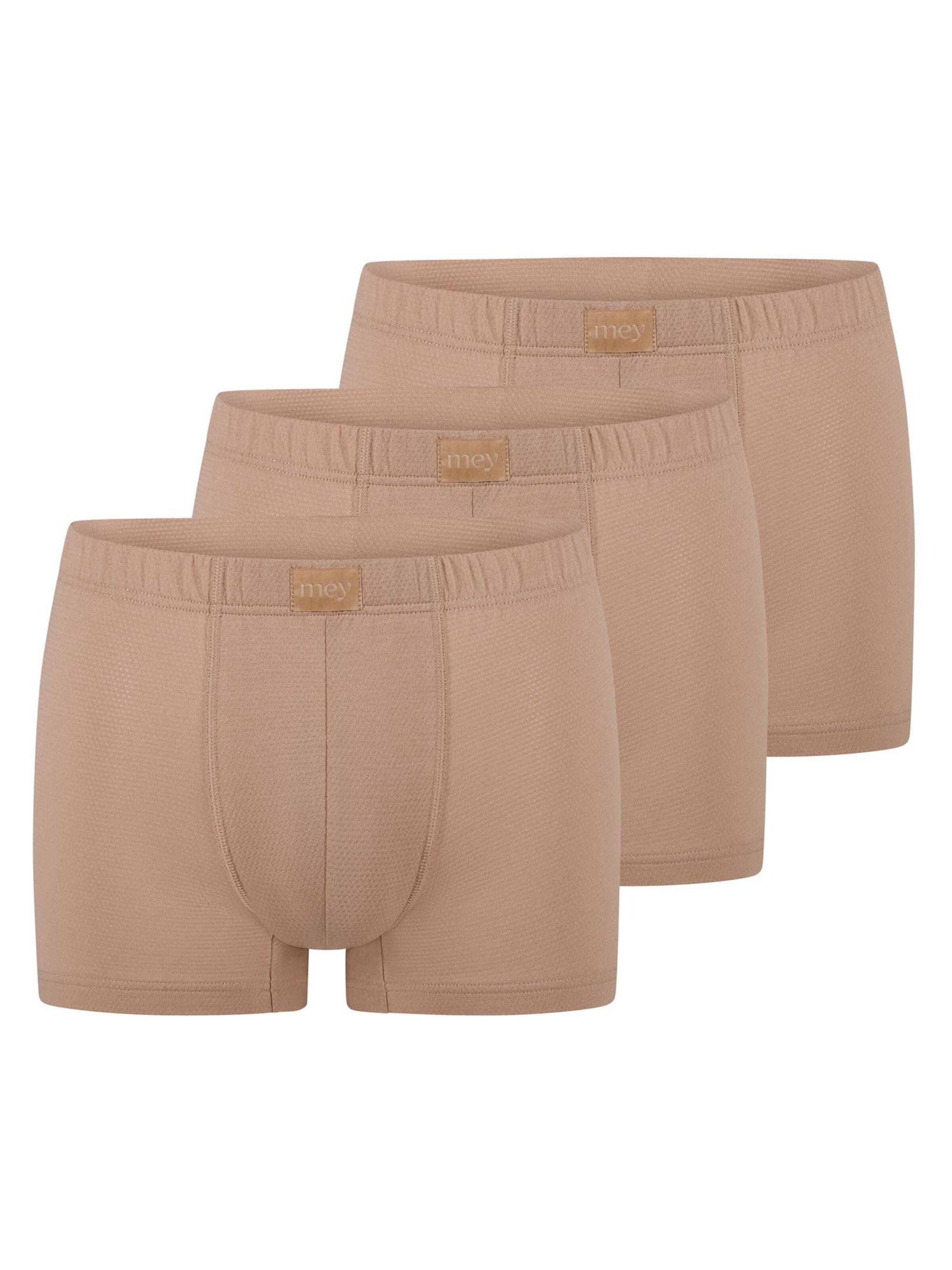 Mey Boxer shorts 'Dry Cotton Breeze' in Beige: front