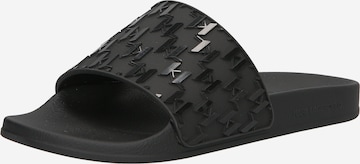 Karl LagerfeldNatikače s potpeticom 'KONDO' - crna boja: prednji dio