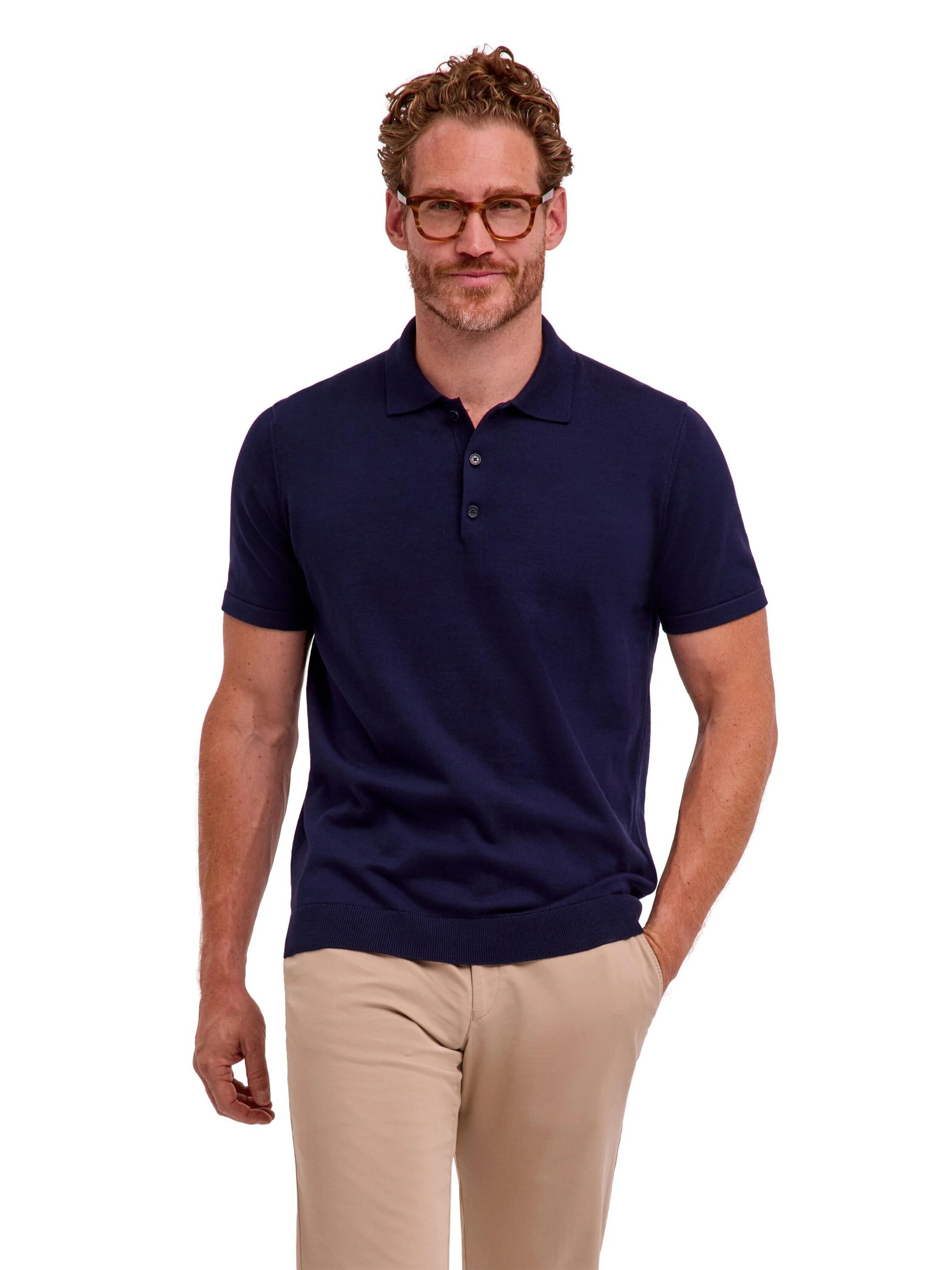 FALKE Shirt 'Cotton Knit' in Blue: front