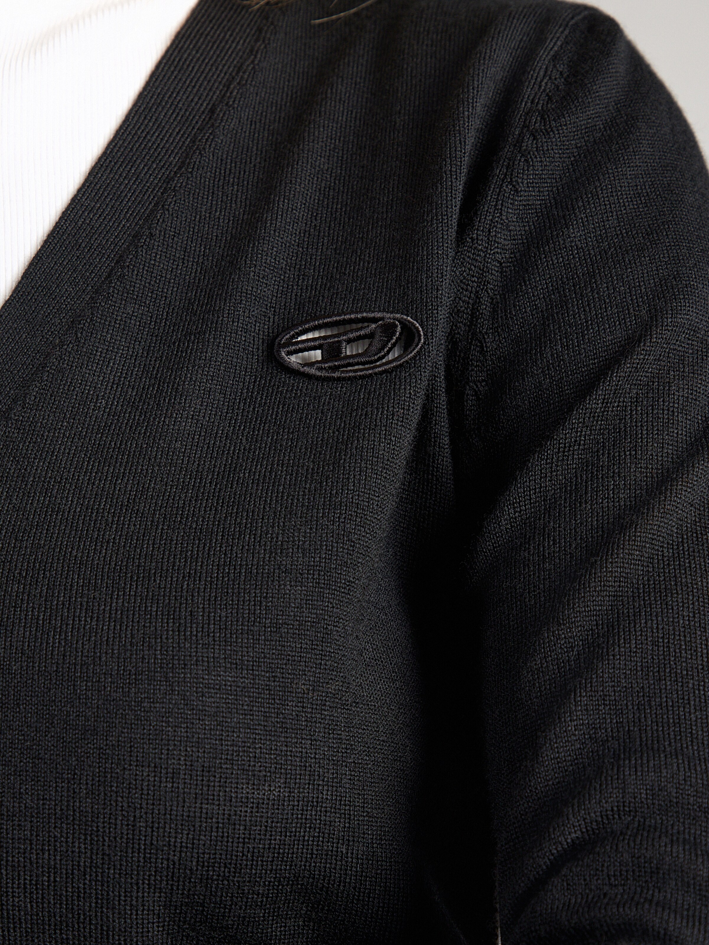 DIESEL Knit Cardigan 'M-ALIMA' in Black | ABOUT YOU