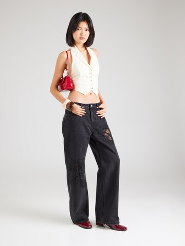 Monki - Ropa ancha Vaquero en negro