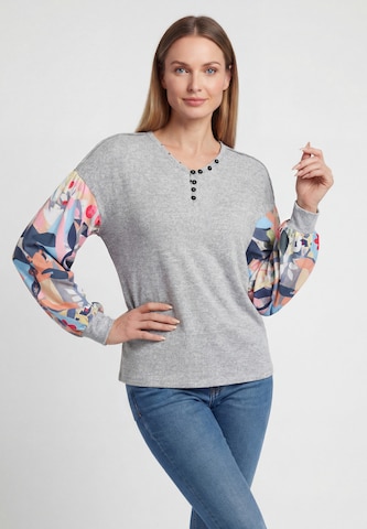 CALEY Bluse in Grau: Vorderseite