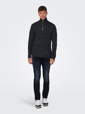 Only & Sons Pullover 'Malaki' i blå