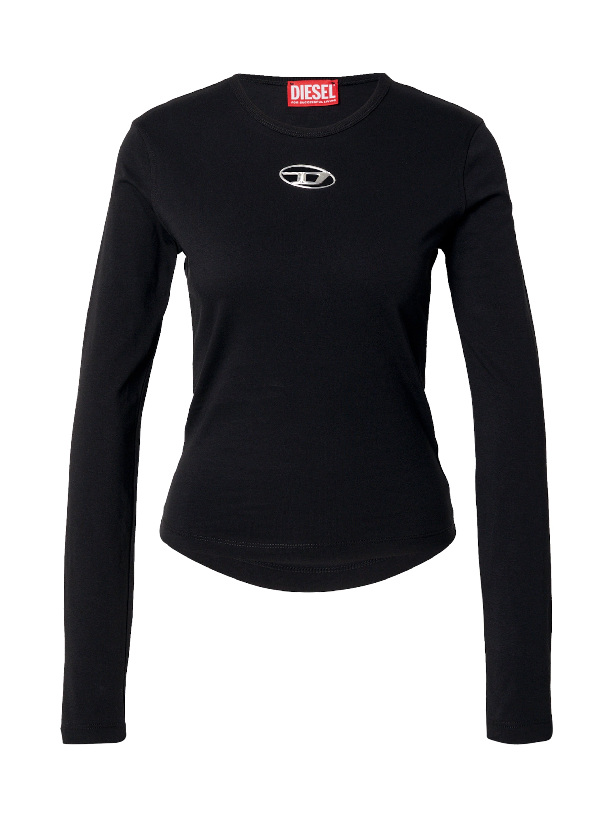 DIESEL - Camiseta en negro: frente