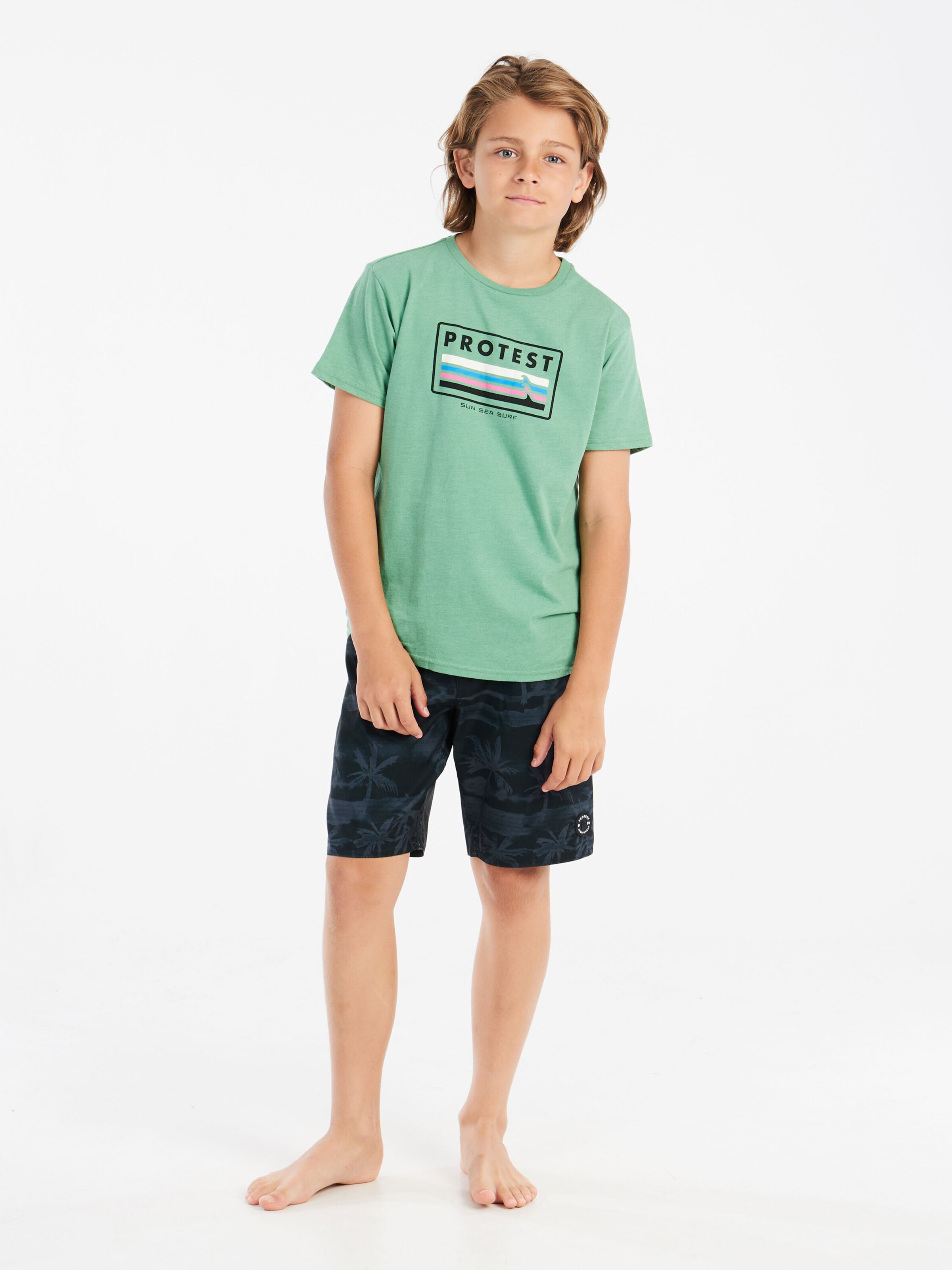 PROTEST Shirt 'PRTMarius JR'‌‌‌‌ in Grün