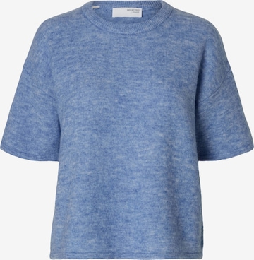 mėlyna SELECTED Megztinis: priekis