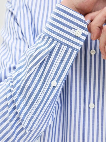 JACK & JONES Comfort fit Button Up Shirt 'parker' in Blue