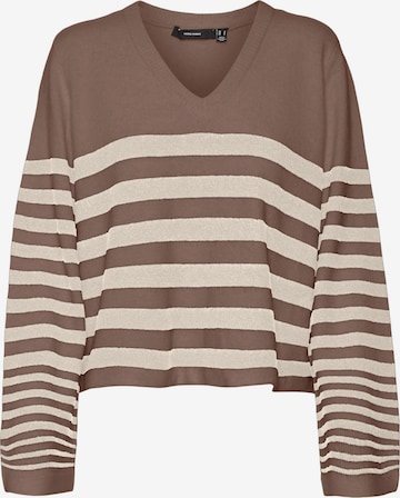 VERO MODA Sweater in Brown: front