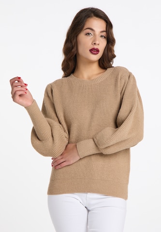 Pull-over 'Tylin' faina en beige : devant