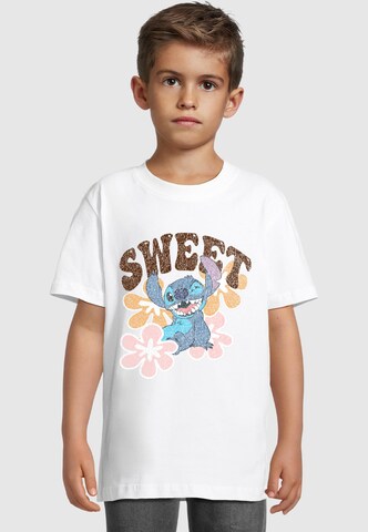 ABSOLUTE CULT T-Shirt 'Lilo And Stitch - Sweet 2.0' in Weiß: Vorderseite