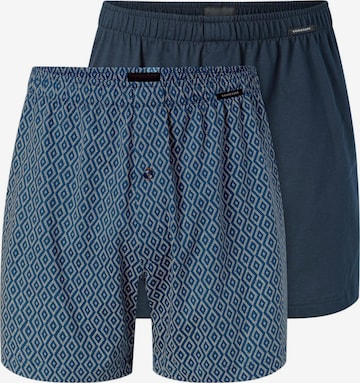 SCHIESSER Boxershorts 'Basic' in Blau: Vorderseite