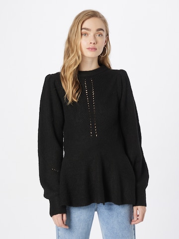 b.young Pullover 'OMINA' in Schwarz: Vorderseite
