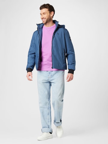 Calvin Klein Jeans - Regular Fit Sweatshirt em roxo