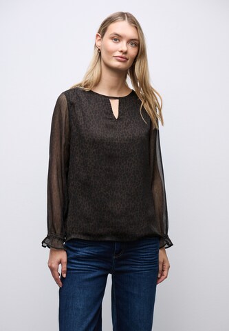 STREET ONE Blouse in Brown: front