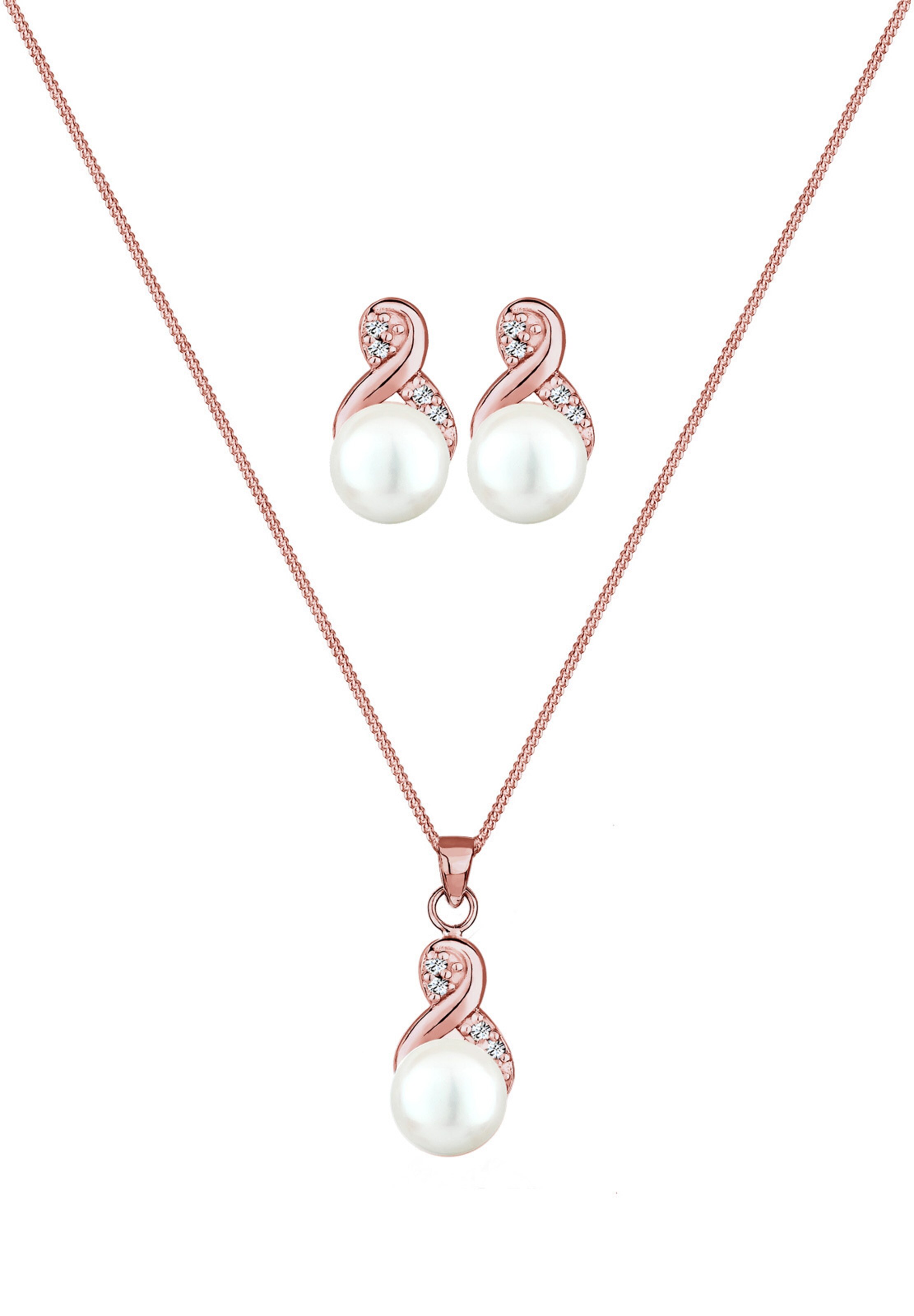 ELLI Schmuckset 'Infinity' in Pink