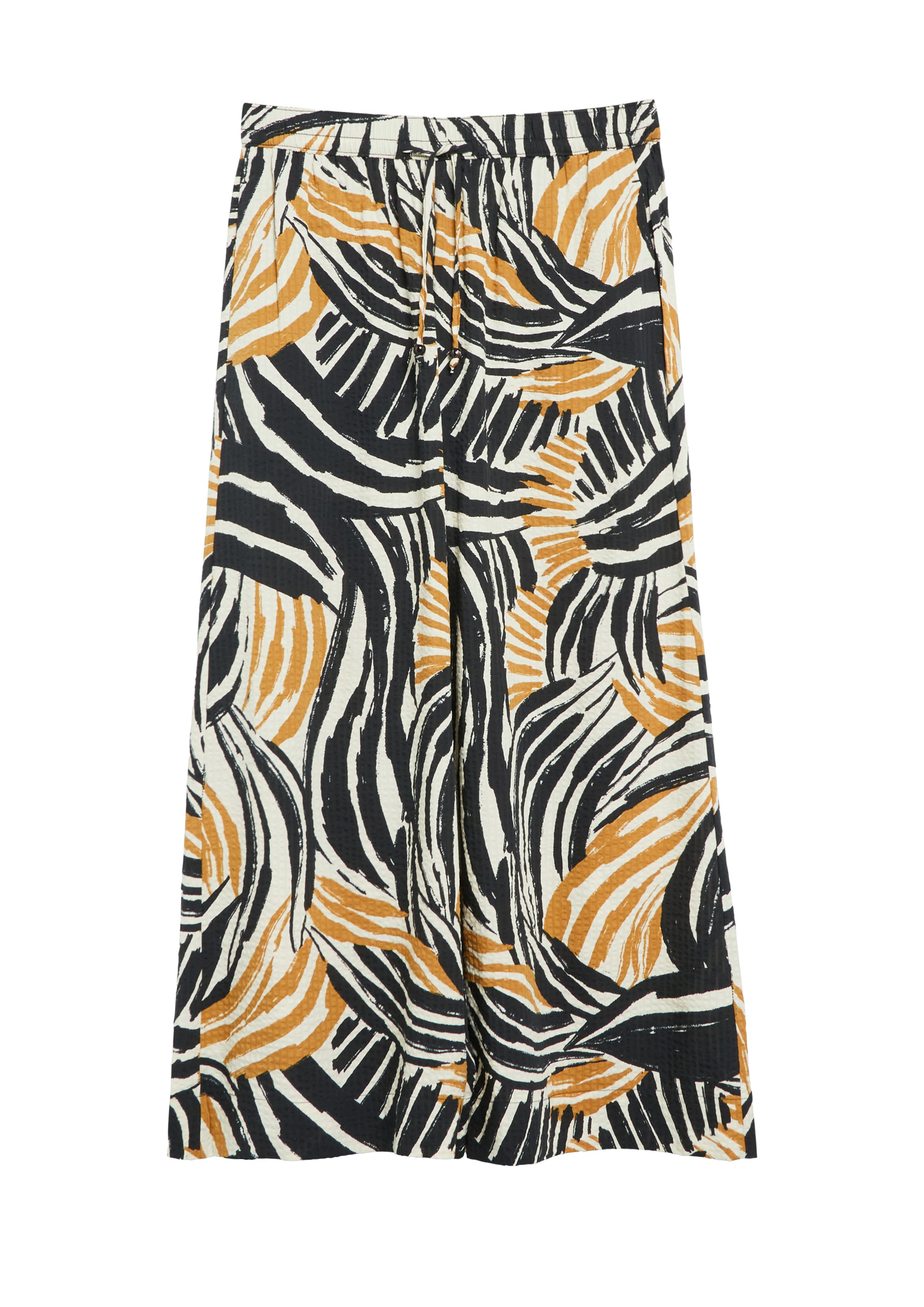 s.Oliver Wide Leg Hose in Beige: Vorderseite