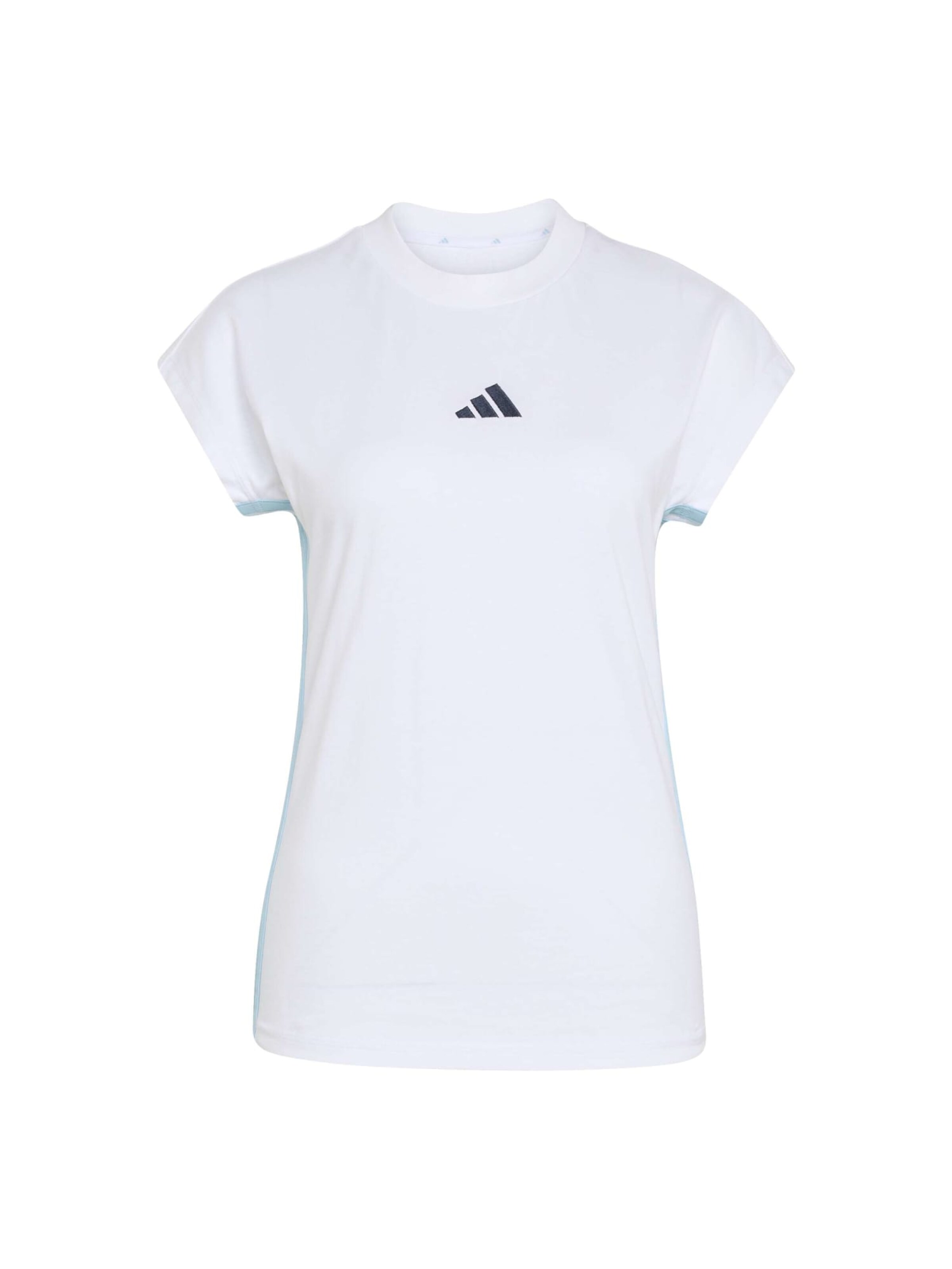 ADIDAS SPORTSWEAR T-shirt fonctionnel en bleu marine / bleu clair / blanc, Vue avec produit