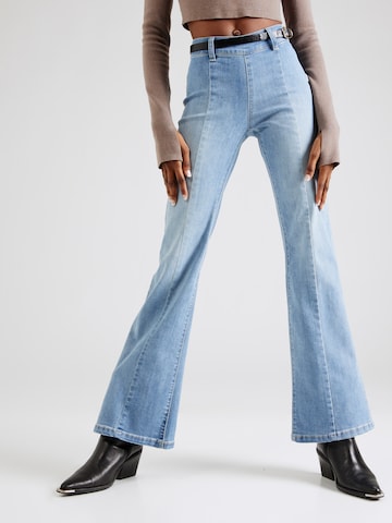 ONLY Flared Jeans 'WAUW' in Blauw: voorkant